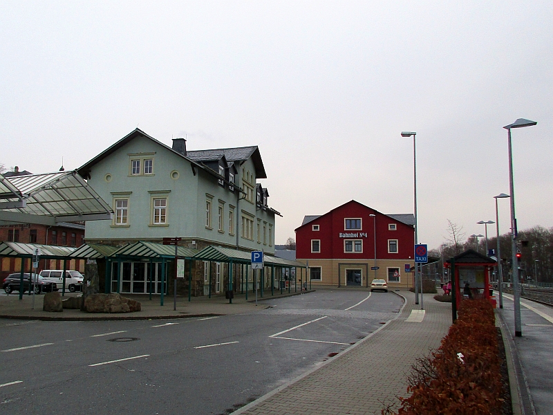 Gebäude am Bahnhof Schwarzenberg
