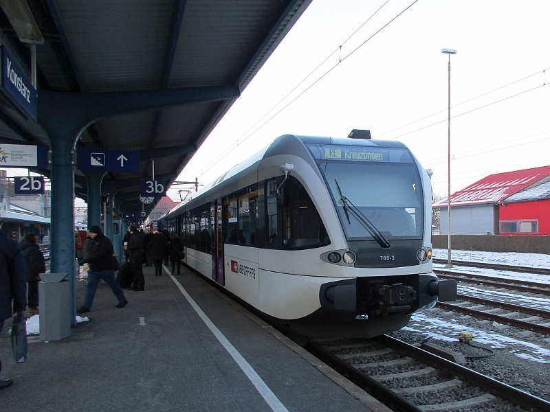 Thurbo-GTW nach der Ankunft in Konstanz