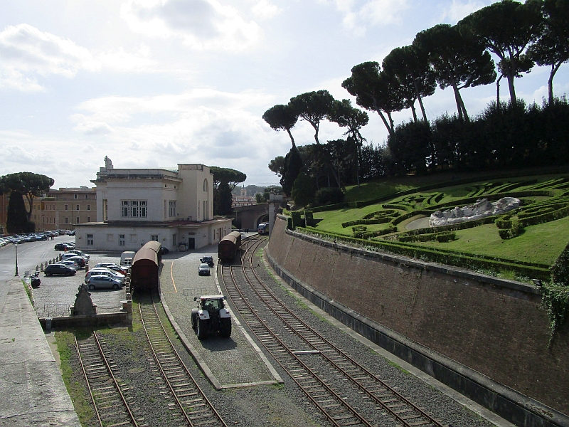 Bahnanlagen am Bahnhof Città del Vaticano