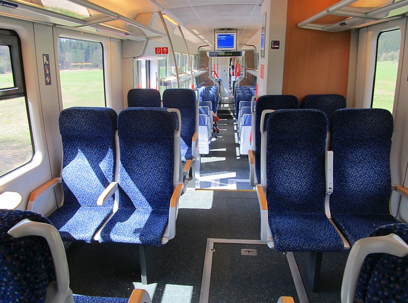 Innenraum Desiro-Triebwagen (Baureihe 5022)