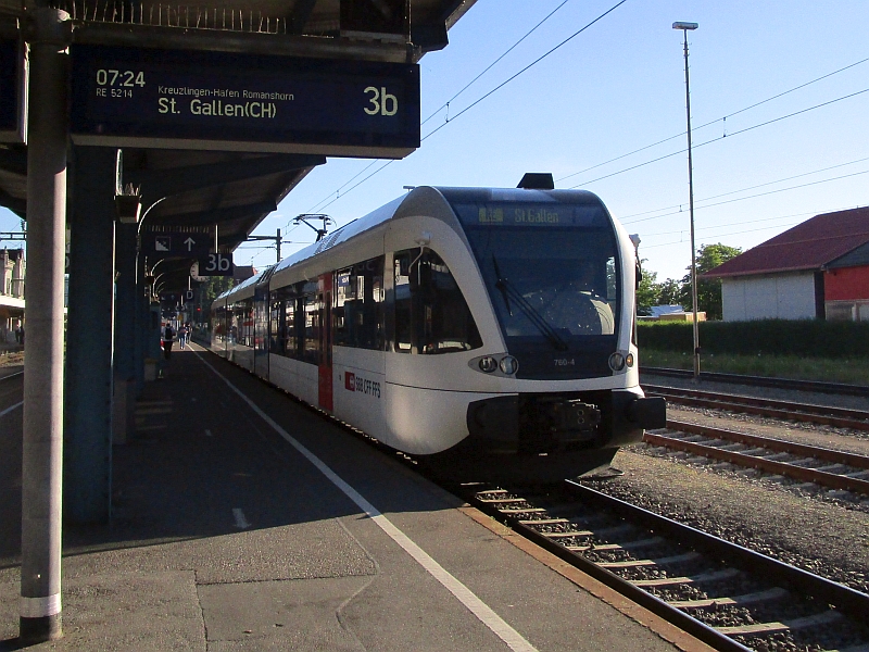 GTW als RegioExpress von Konstanz nach St. Gallen