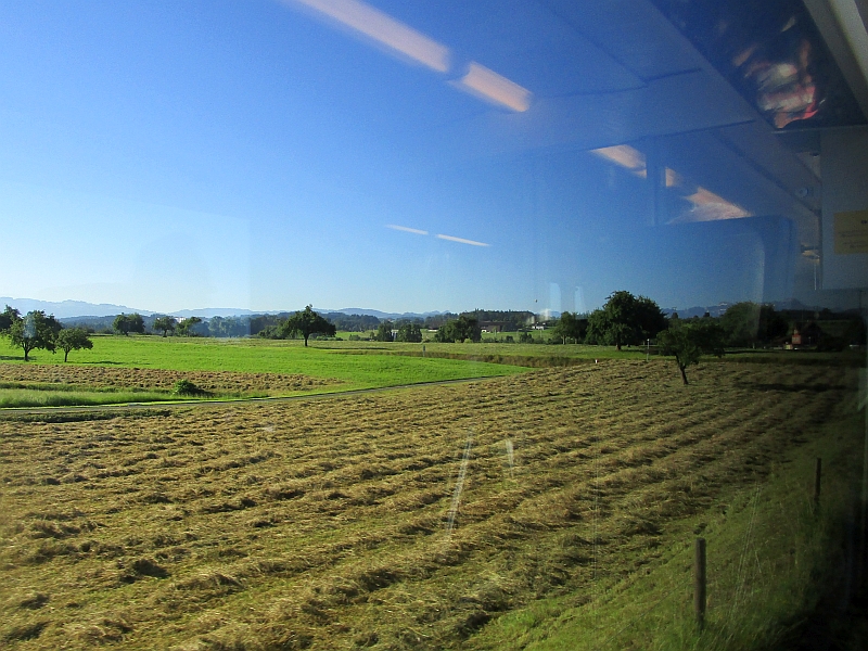Fahrt von Romanshorn nach St. Gallen