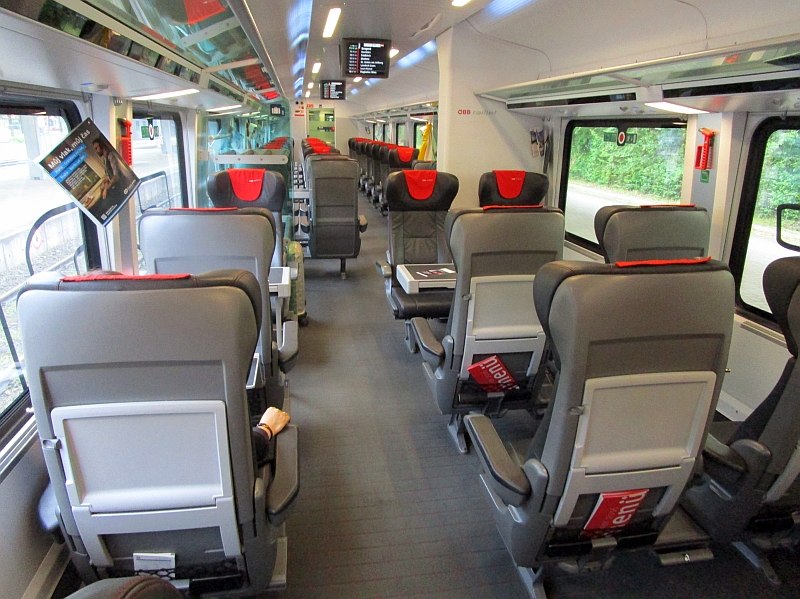 First-Klasse im Railjet