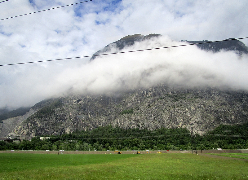 Fahrt auf der Arlbergbahn nach Innsbruck