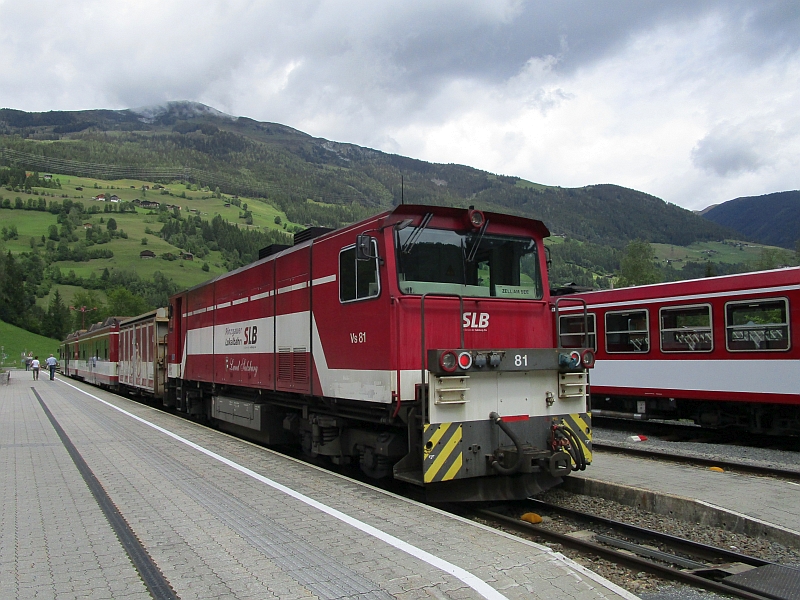 Diesellok am Wendezug der Pinzgauer Lokalbahn