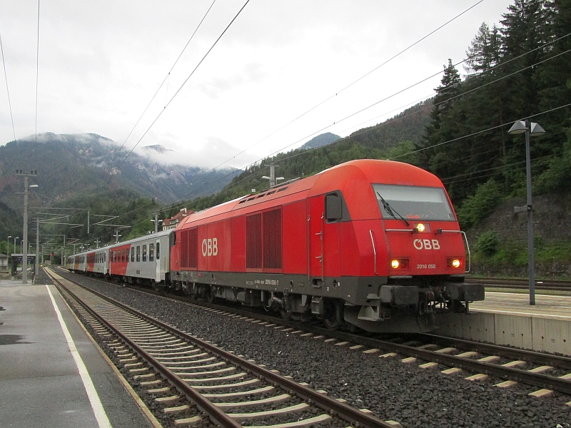 Regionalzug von Rosenbach nach Klagenfurt