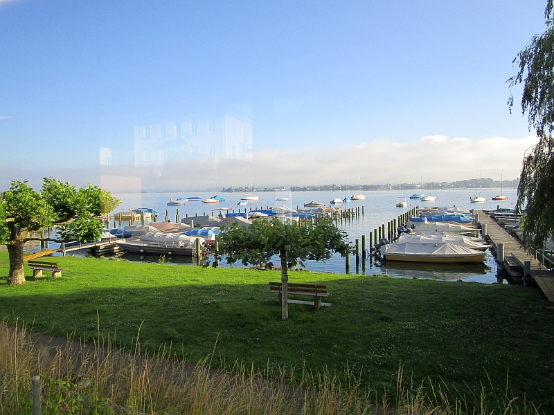 Blick über den Untersee zur Insel Reichenau