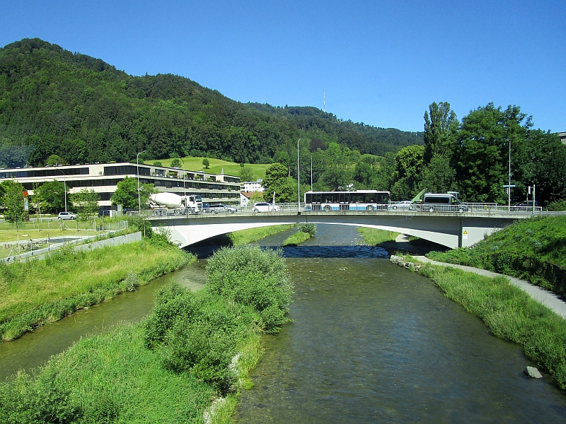 Fahrt über die Sihl