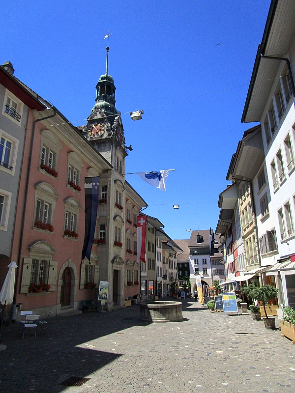Rathaus in der Altstadt von Lenzburg