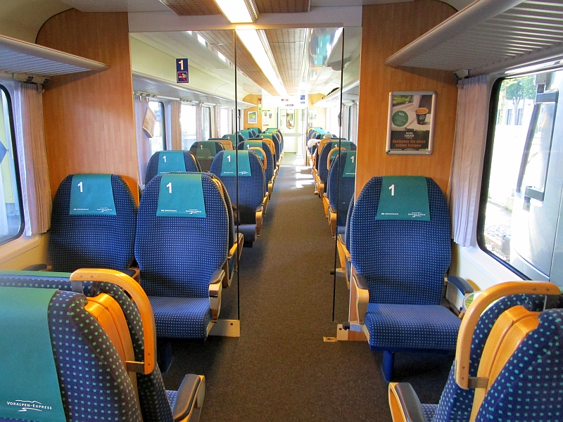 Erste Klasse im Voralpen-Express