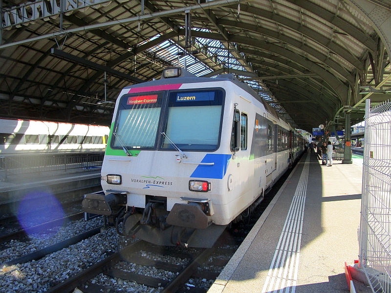 Voralpen-Express nach der Ankunft in St. Gallen
