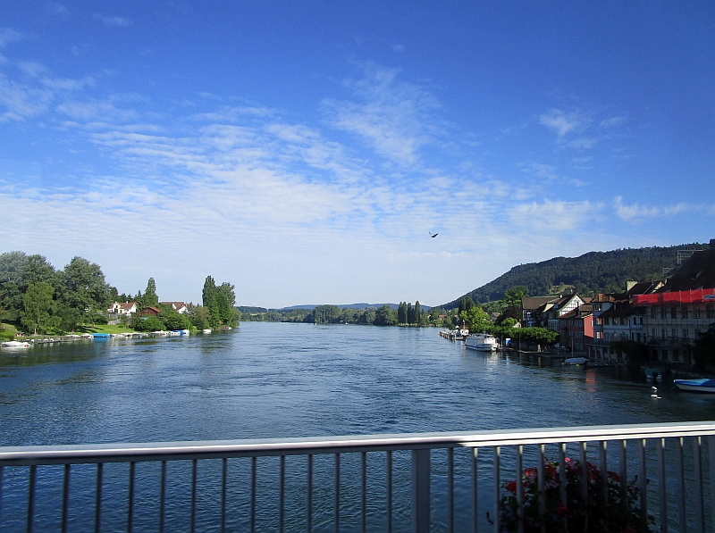 Fahrt über den Rhein in Stein am Rhein