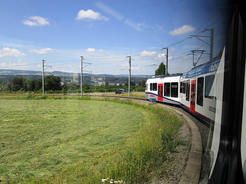 Talfahrt vom Mutschellen-Pass nach Bremgarten