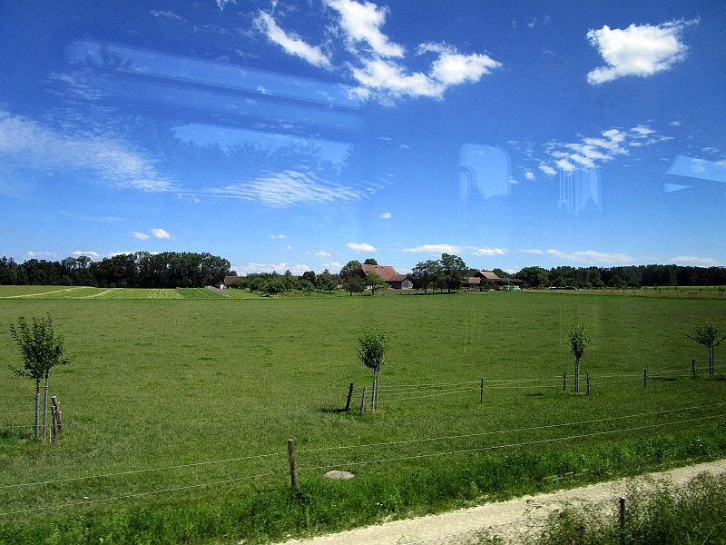 Fahrt mit dem RBS durch das Mittelland