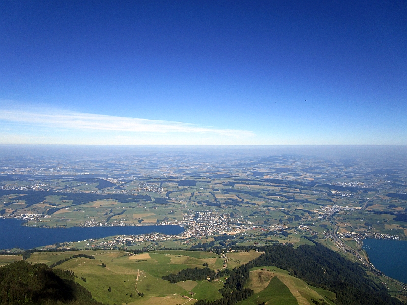 Blick nach Norden ins Mittelland