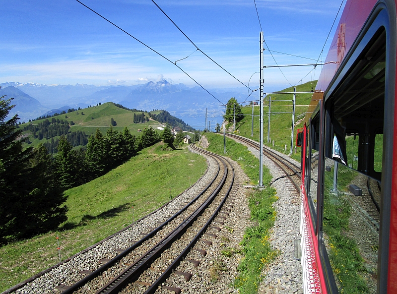 Talfahrt zwischen Rigi Kulm und Rigi Staffel