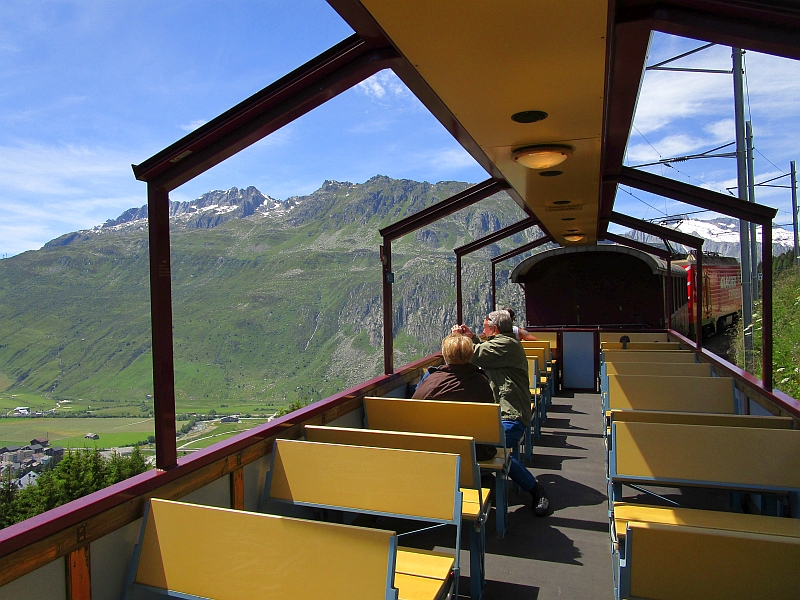 Aussicht vom offenen Wagen