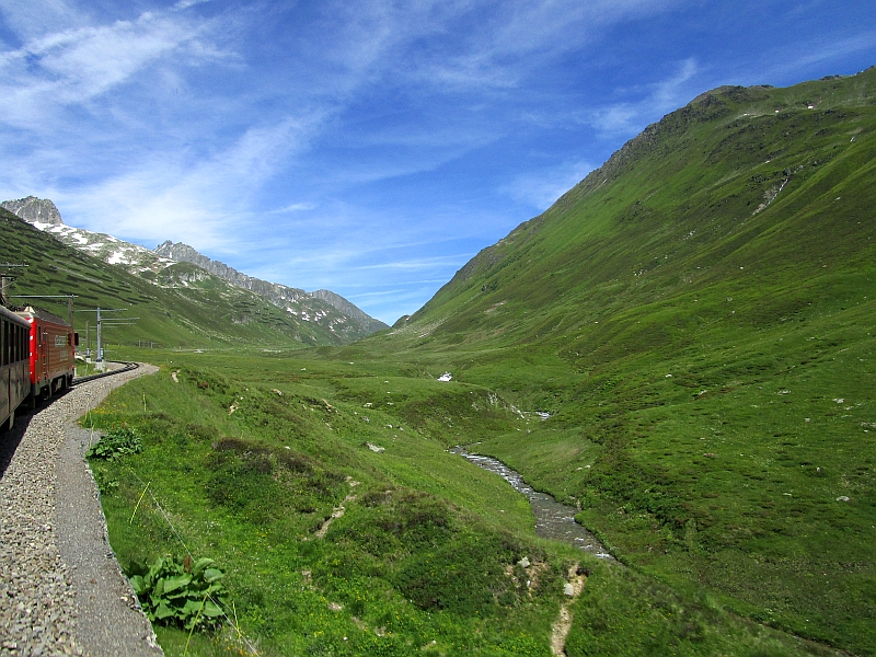 Fahrt am Oberalppass