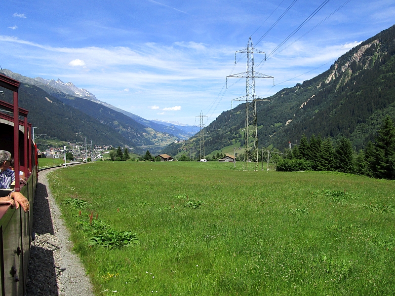 Fahrt durch die Surselva