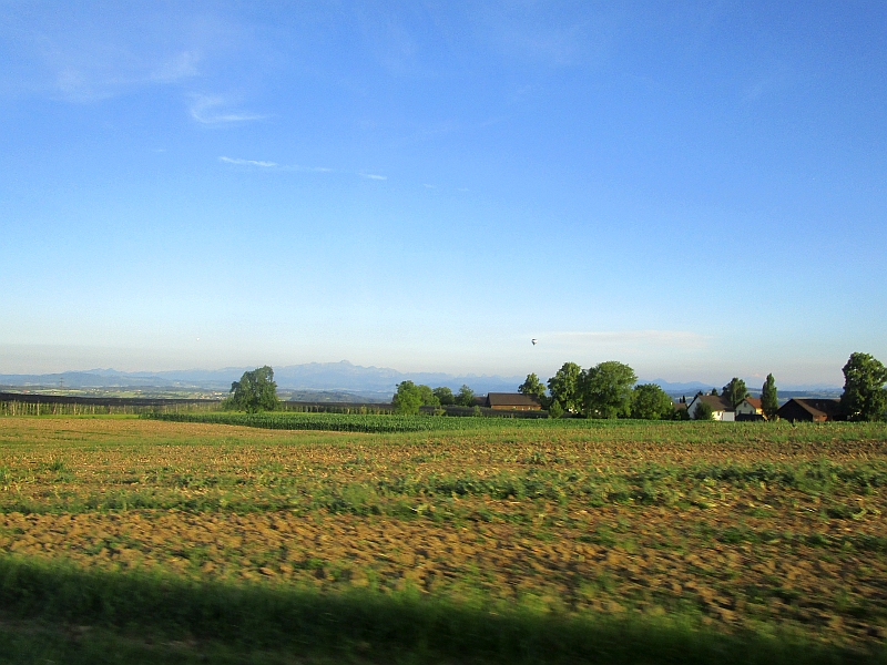 Fahrt über den Seerücken von Weinfelden nach Kreuzlingen