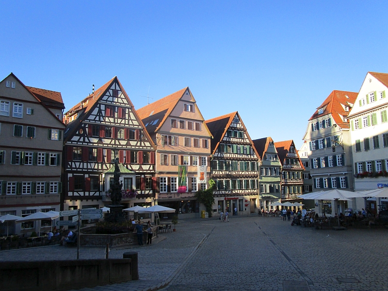 Fachwerkhäuser am Marktplatz Tübingen