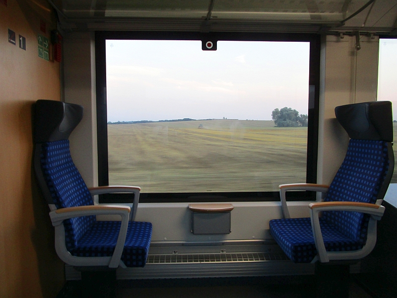 Fahrt mit dem RE 4 durch Norddeutschland