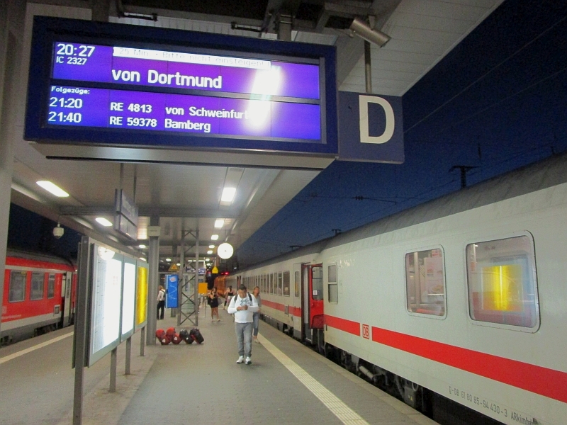 Intercity 2327 'Lübecker Bucht' nach der Ankunft in Nürnberg