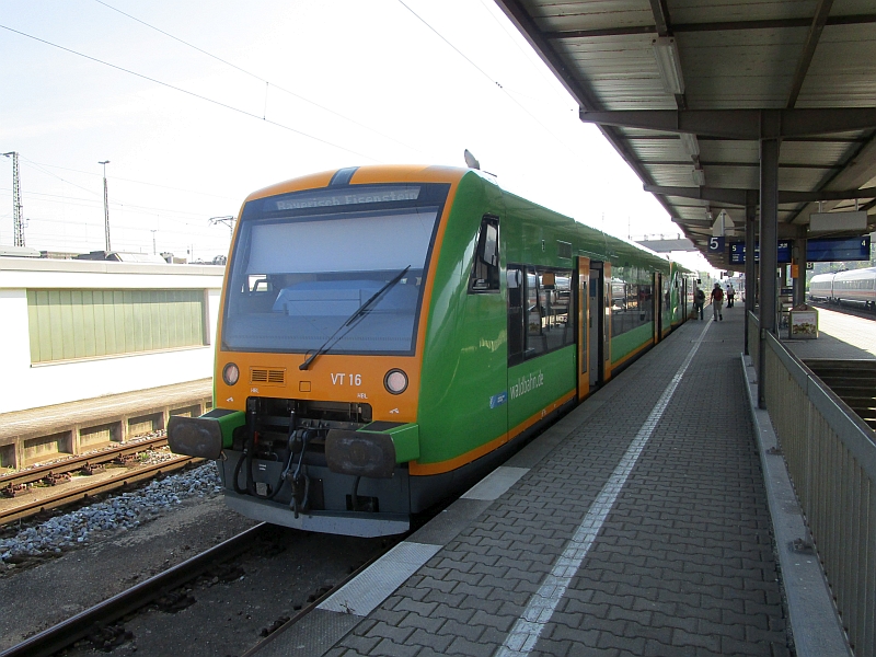 Regio-Shuttle-Triebwagen der waldbahn in Plattling