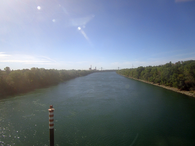 Fahrt über die Rhone