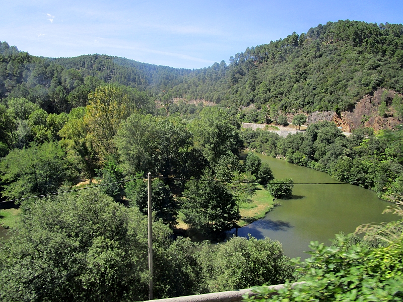 Fahrt im Tal des Gardon d'Alès