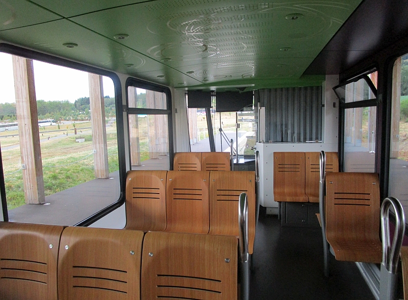 Innenbild Gelenktriebwagen der 'Panoramique des Dômes'