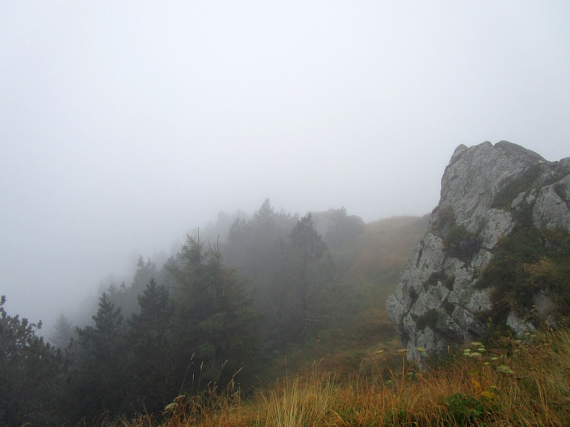 Nebel auf dem Gipfel des Puy de Dôme