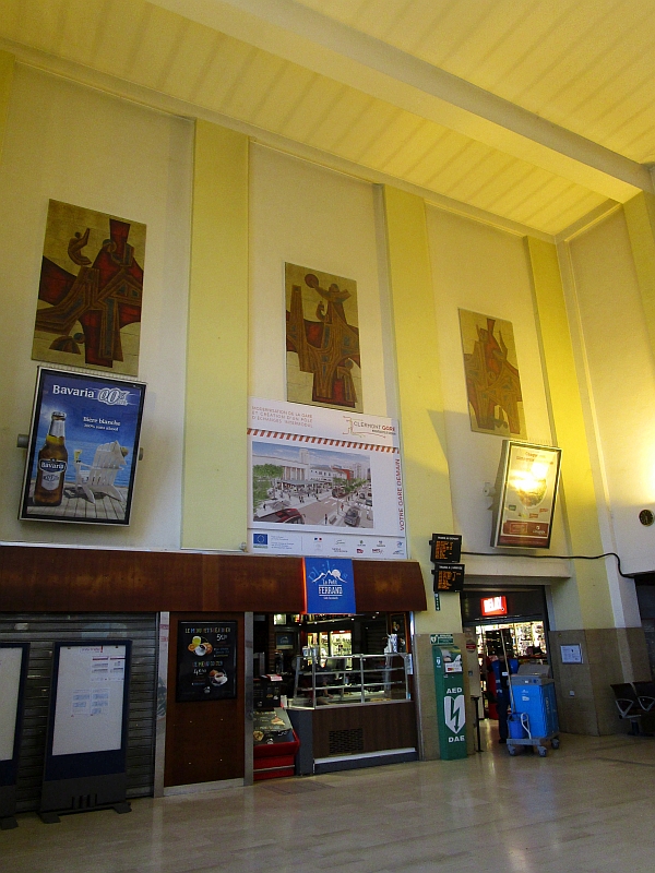 Empfangshalle Bahnhof Clermont-Ferrand