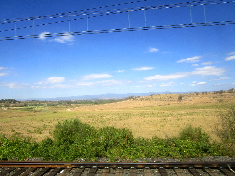 Fahrt zwischen Narbonne und Carcassonne