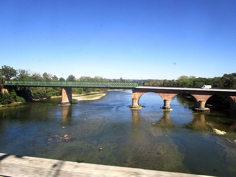 Fahrt über die Garonne