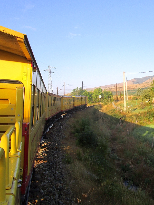 Fahrt auf der Ligne de Cerdagne