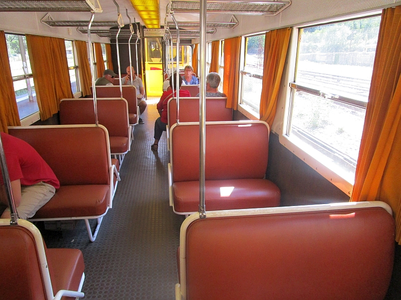 Innenraum Personenwagen des train jaune