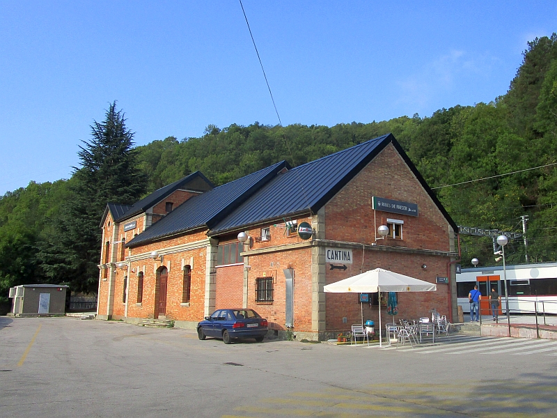 Bahnhof Ribes de Freser an der Breitspurstrecke