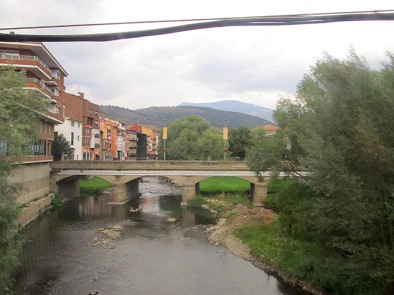 Fahrt über den Ter bei Ripoll