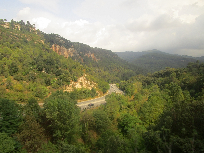 Ausläufer des Gebirgszugs Montseny