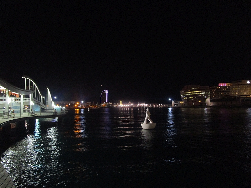 Abendstimmung am Hafen von Barcelona