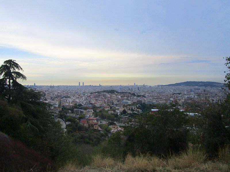 Blick vom Tibidabo über Barcelona
