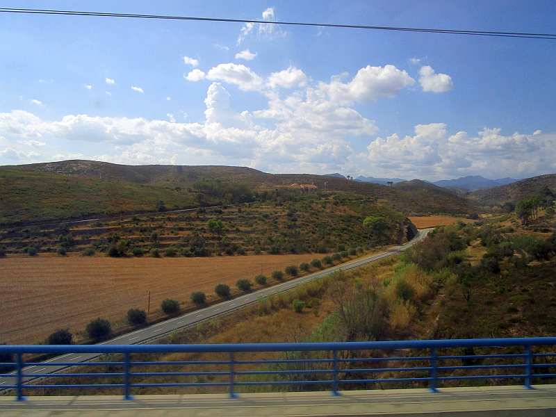 Fahrt auf der Ligne à grande vitesse (LGV) Perpignan-Figueres