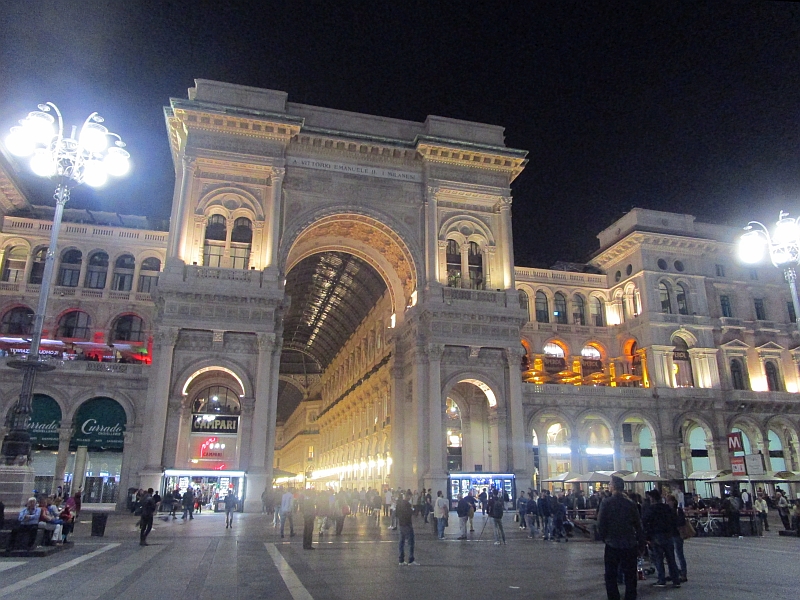 Triumphbogen der Galleria Vittorio Emanuele II in Mailand