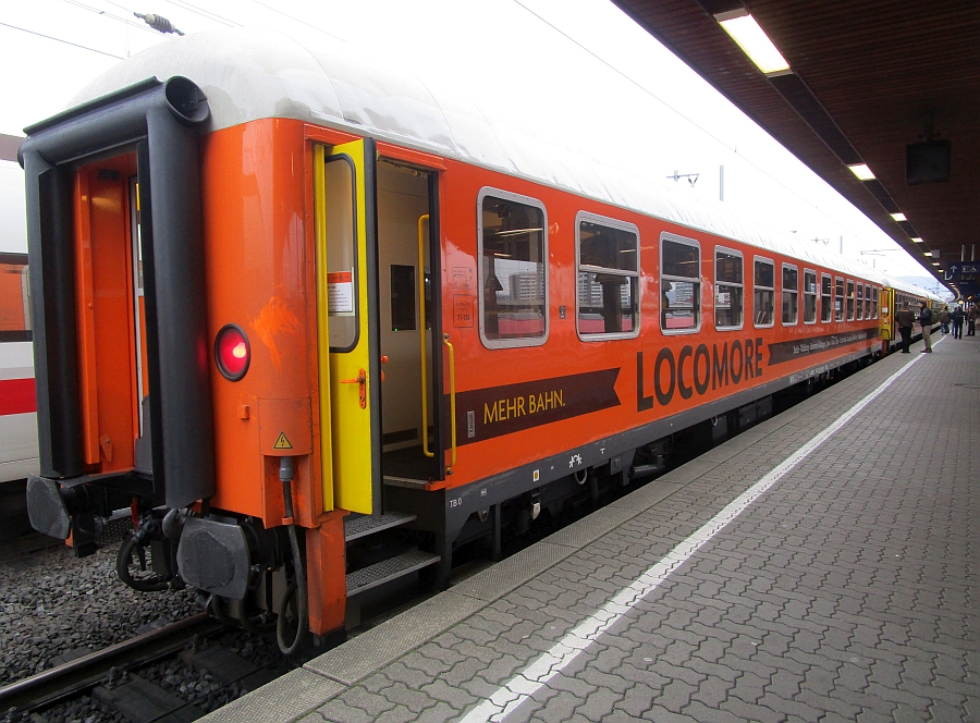 Locomore-Zug nach der Ankunft in Göttingen