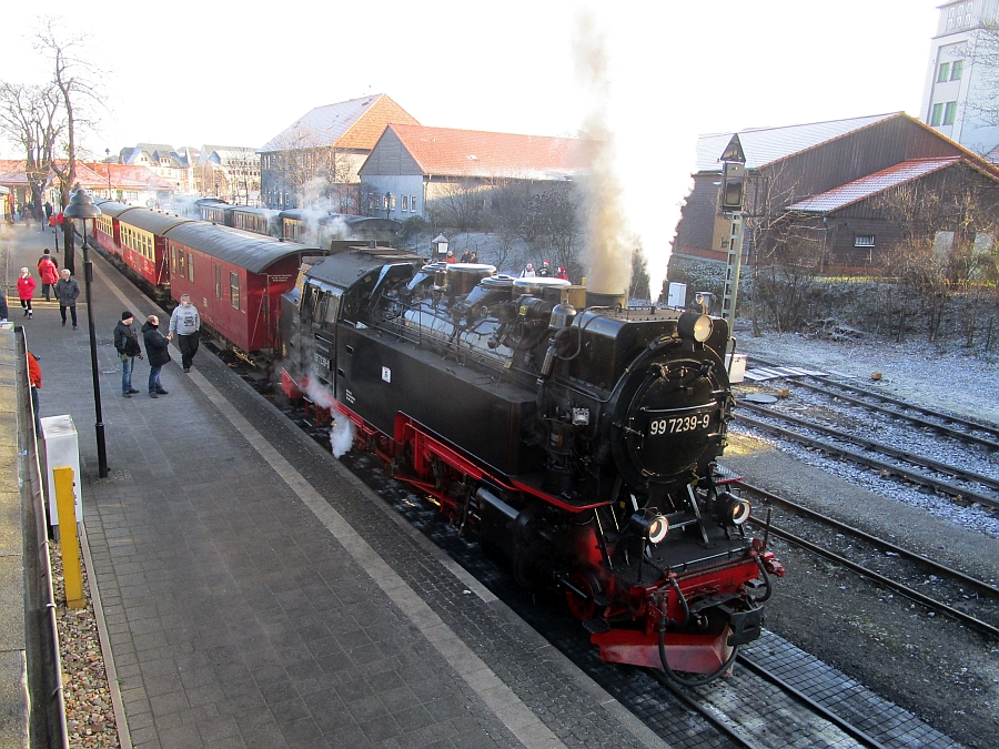 Dampfzug der HSB zum Brocken mit Lok 99 7239
