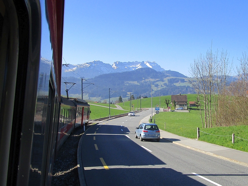Blick auf die Appenzeller Alpen