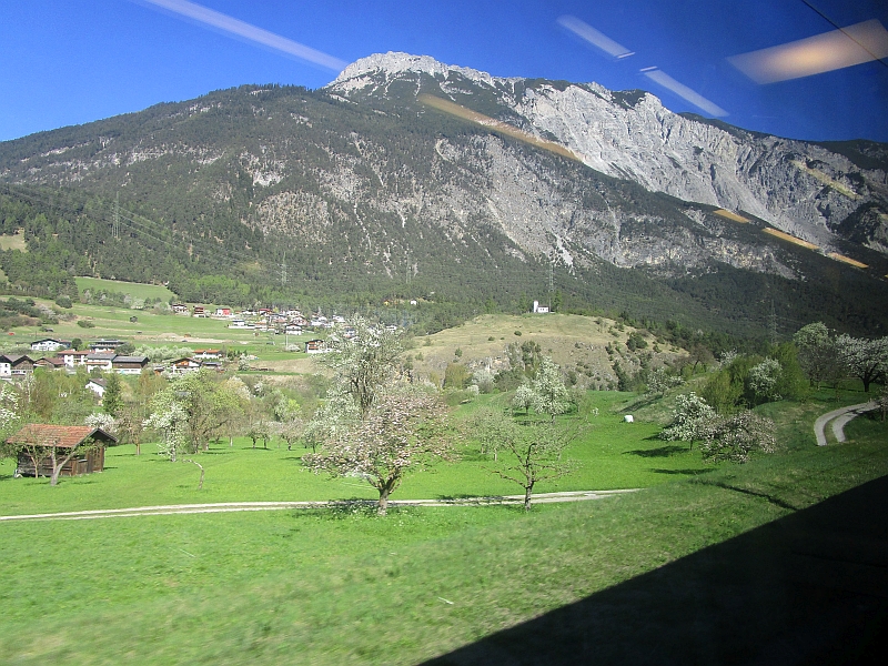 Fahrt auf der Arlbergstrecke