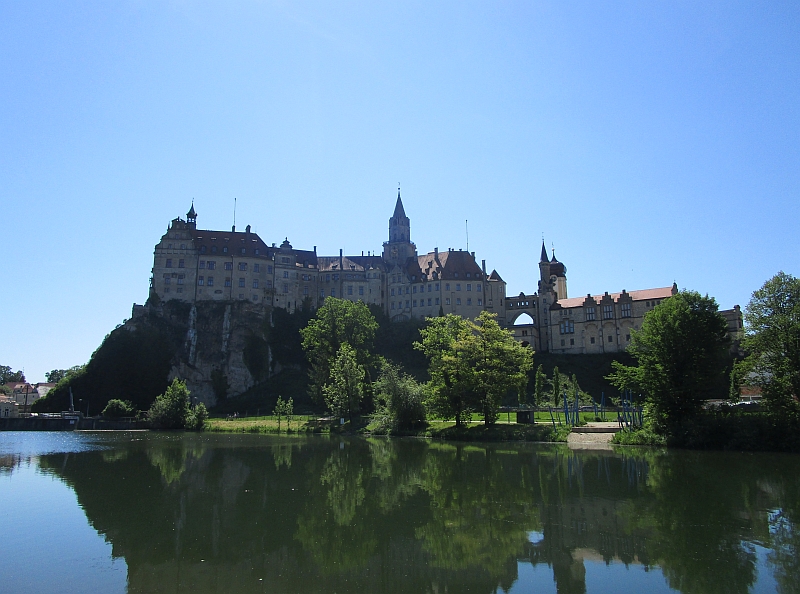 Schloss Sigmaringen über der Donau