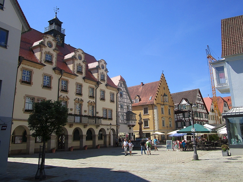 Rathaus und Marktbrunnen Sigmaringen